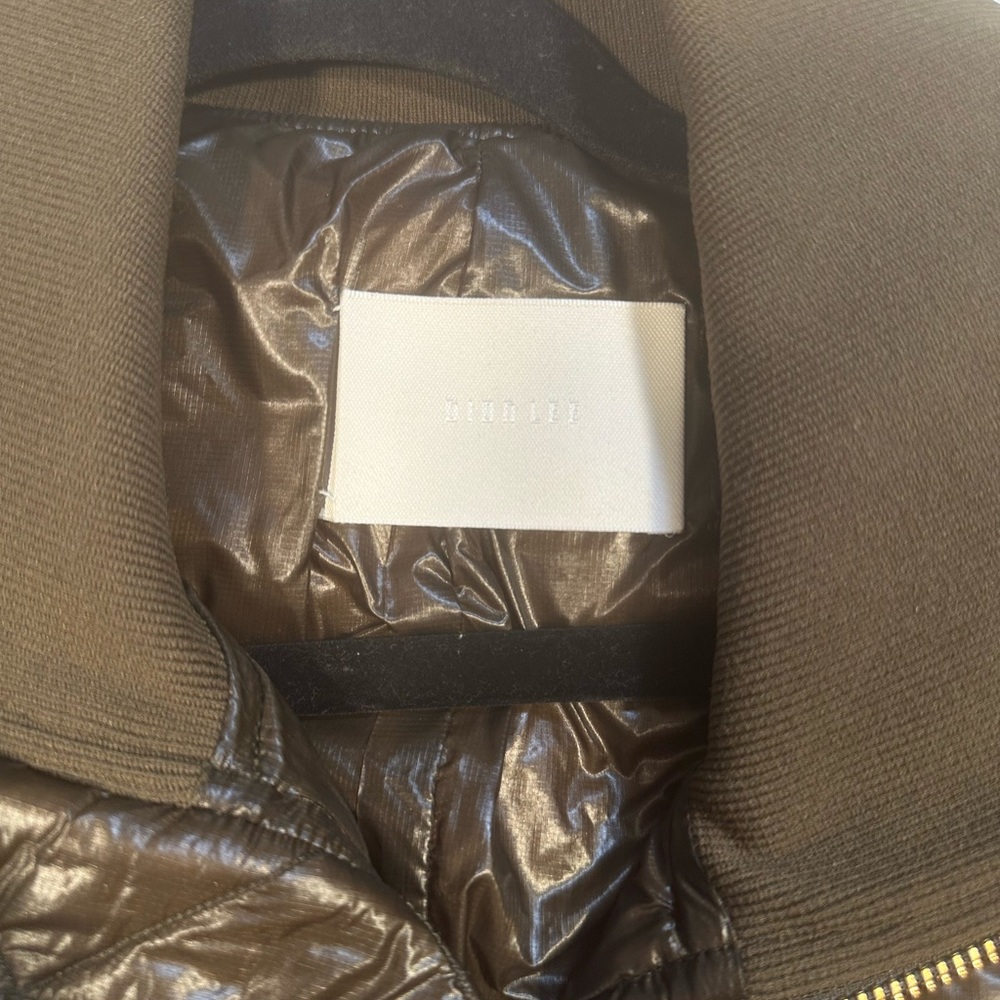 Dion Lee Quilted Ripstop Oversized Flight Jacket Green - Picture 4 of 5